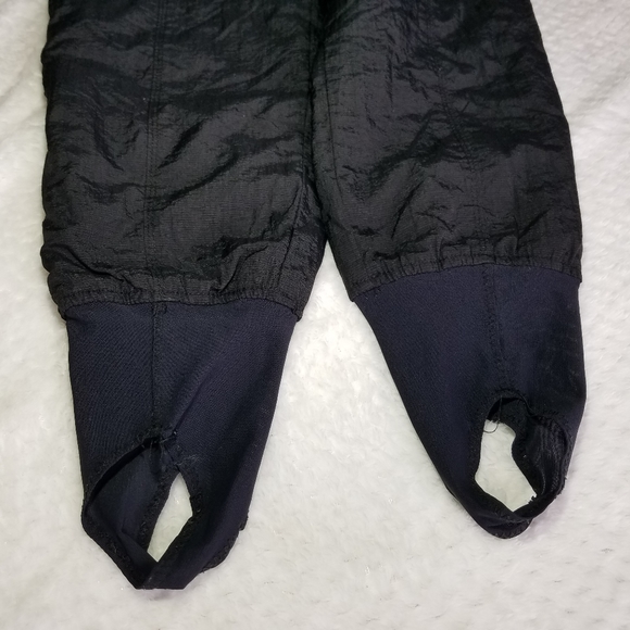 Vintage Tyrolia High Waisted Skiwear Skiboarding Stirrup Black Pants - Picture 6 of 11
